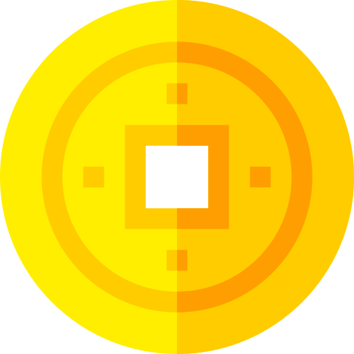 동전 Basic Straight Flat icon