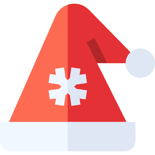 Santa hat Basic Straight Flat icon