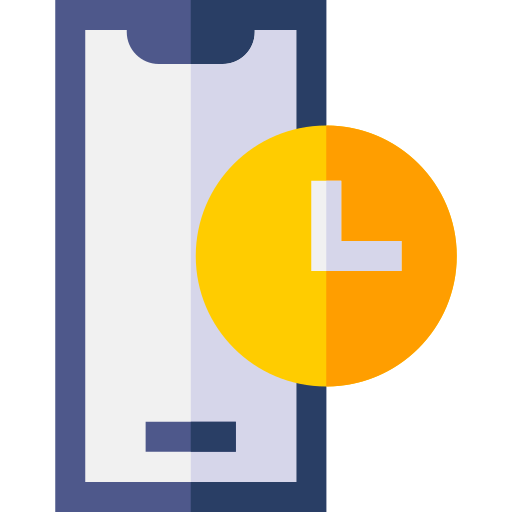 Time Basic Straight Flat icon