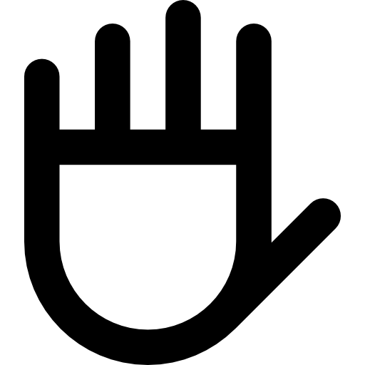 gesti con le mani Basic Rounded Lineal icona