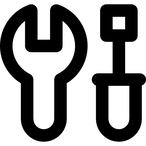 schraubenschlüssel Basic Rounded Lineal icon