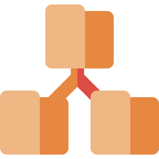 liens Basic Rounded Flat Icône