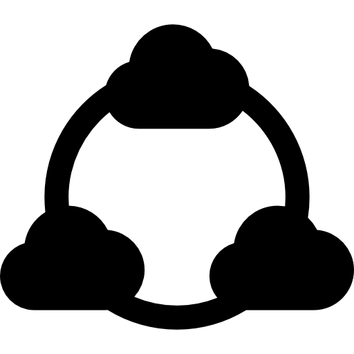 cloud computing Basic Rounded Filled icoon