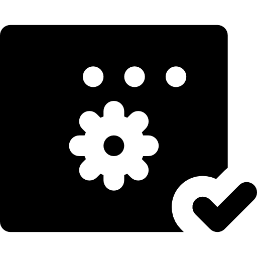 Gears Basic Rounded Filled icon