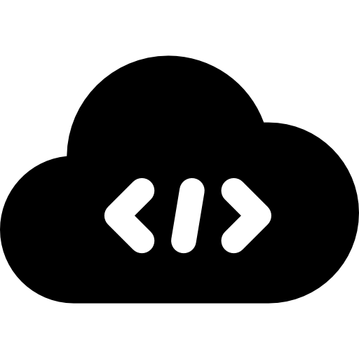 Cloud computing Basic Rounded Filled icon