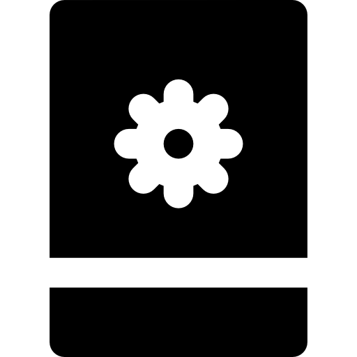 Cogwheels Basic Rounded Filled icon