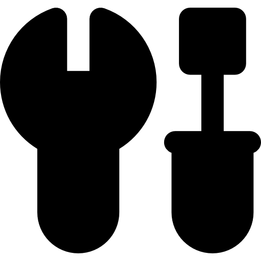 schraubenschlüssel Basic Rounded Filled icon