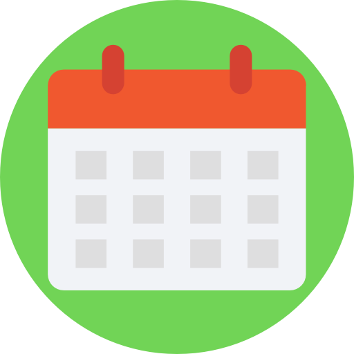 Calendar Prosymbols Flat icon
