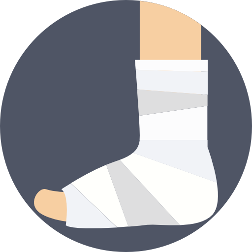 足の骨折 Prosymbols Flat icon