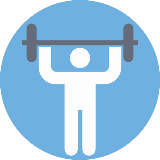 Weightlifting Prosymbols Flat icon