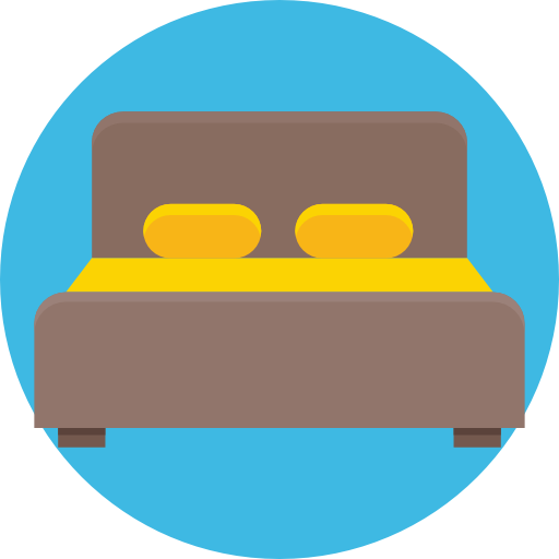 ベッド Prosymbols Flat icon