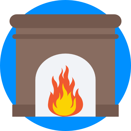 暖炉 Prosymbols Flat icon