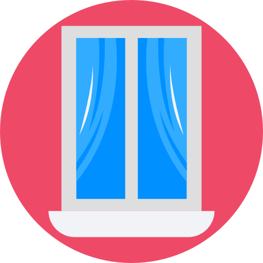ventana Prosymbols Flat icono