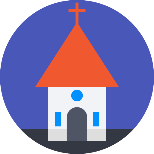 iglesia Prosymbols Flat icono
