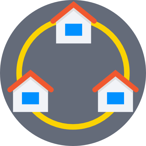 Houses Prosymbols Flat icon
