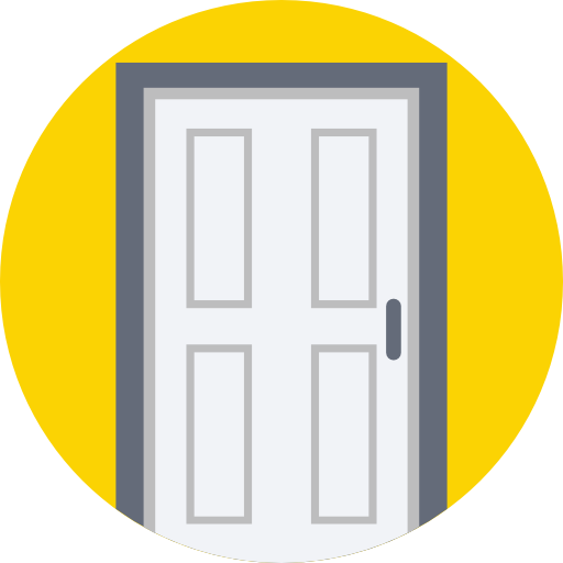 ドア Prosymbols Flat icon