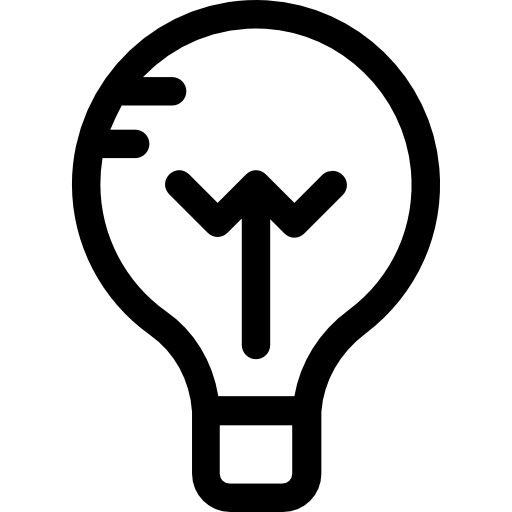 Light bulb Prosymbols Lineal icon