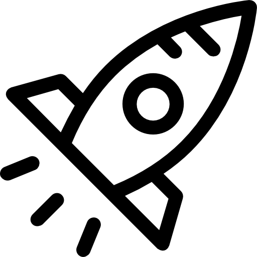Rocket launch Prosymbols Lineal icon