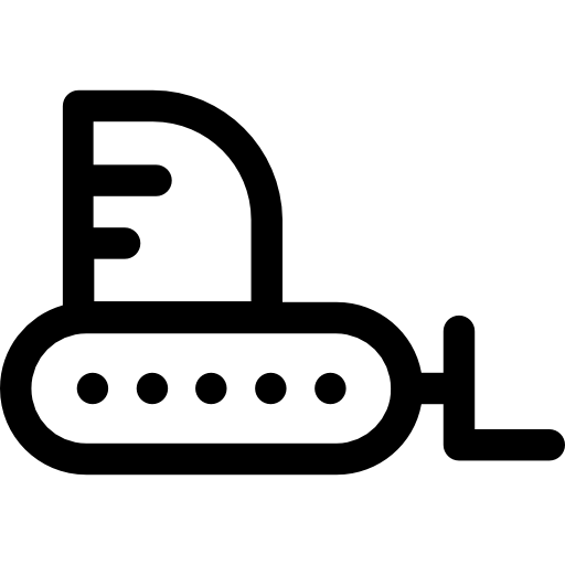 bulldozer Prosymbols Lineal icona