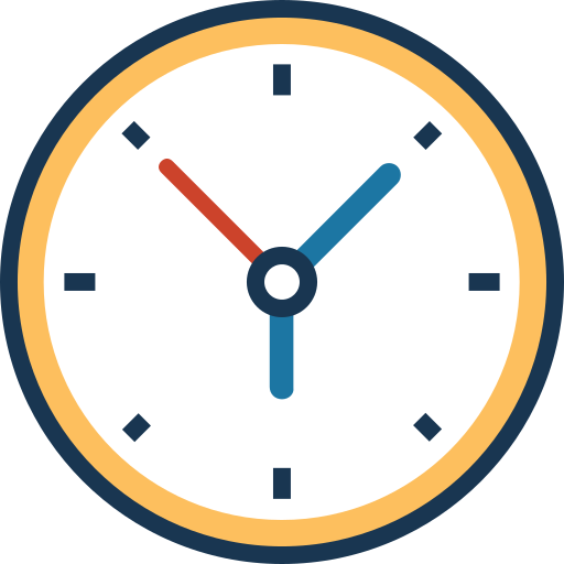 時計 Prosymbols Lineal Color icon