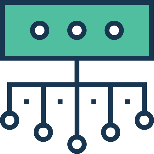 networking Prosymbols Lineal Color Ícone