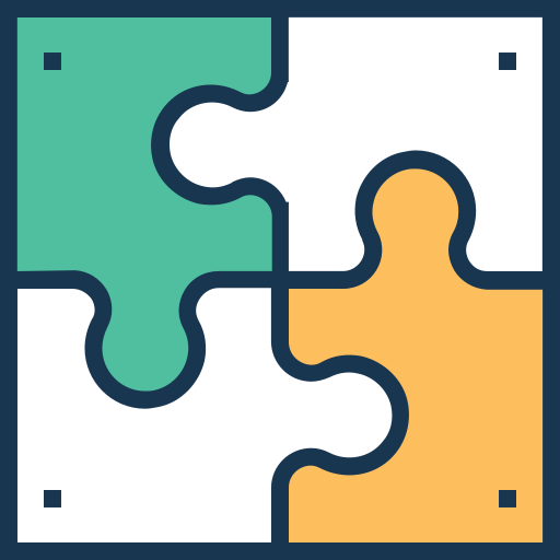 puzzle Prosymbols Lineal Color icon