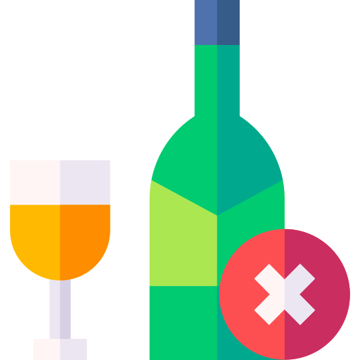 kein alkohol Basic Straight Flat icon