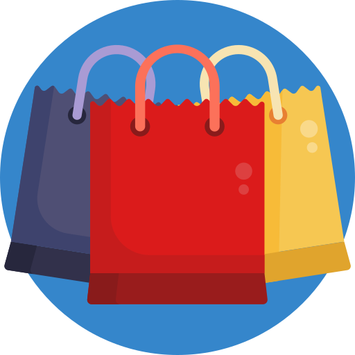 Shopping bags Generic Circular icon