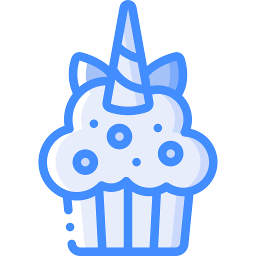 cupcake Basic Miscellany Blue Icône