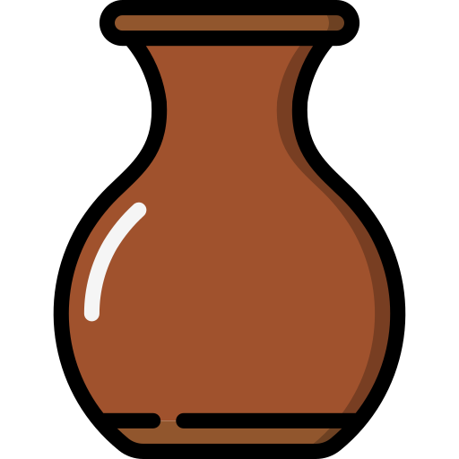 Vase Basic Miscellany Lineal Color icon