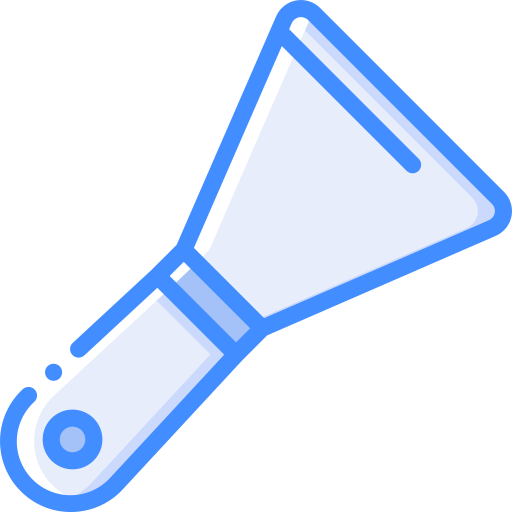 Putty knife Basic Miscellany Blue icon