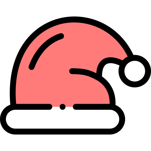 weihnachtsmütze Detailed Rounded Lineal color icon