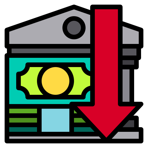 Bank Payungkead Lineal Color icon