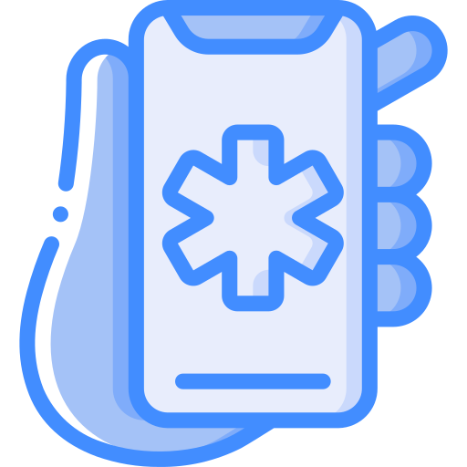 Medical app Basic Miscellany Blue icon