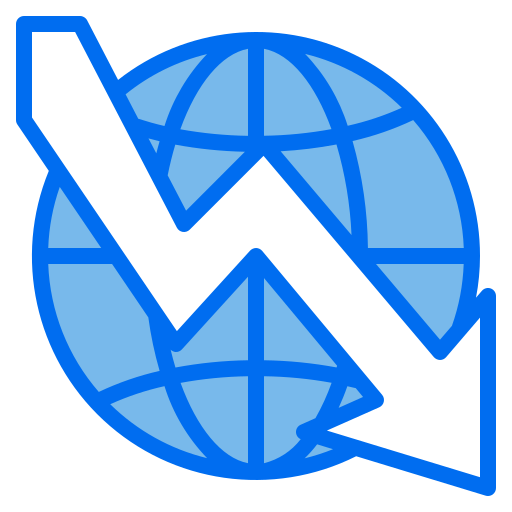 economia global Payungkead Blue icono