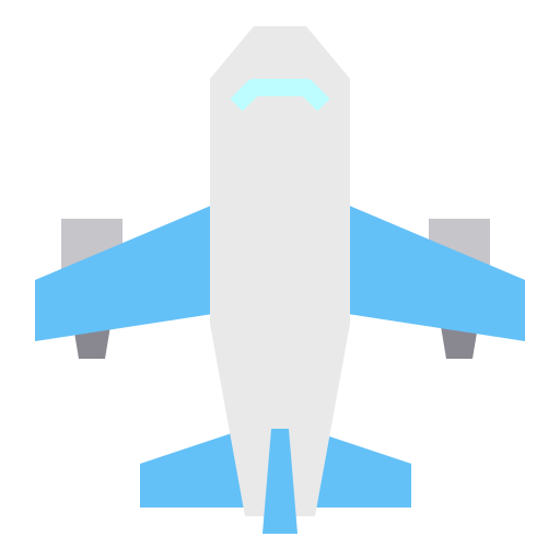 Airplane Payungkead Flat icon
