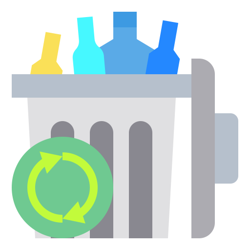 recyceln Payungkead Flat icon