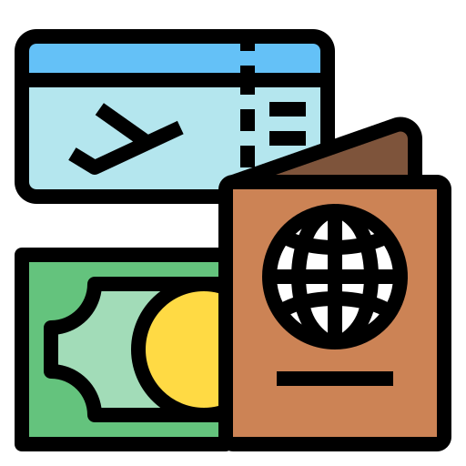 パスポート Payungkead Lineal Color icon