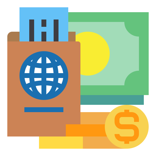 Passport Payungkead Flat icon