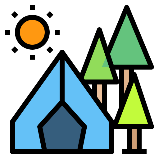 テント Payungkead Lineal Color icon