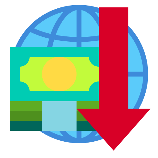 economia global Payungkead Flat icono