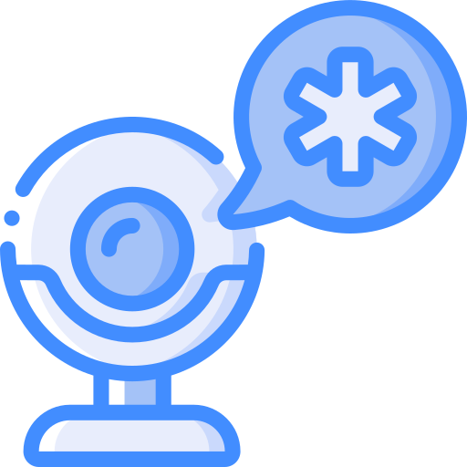 Webcam Basic Miscellany Blue icon