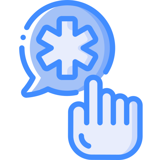 kursor dłoni Basic Miscellany Blue ikona