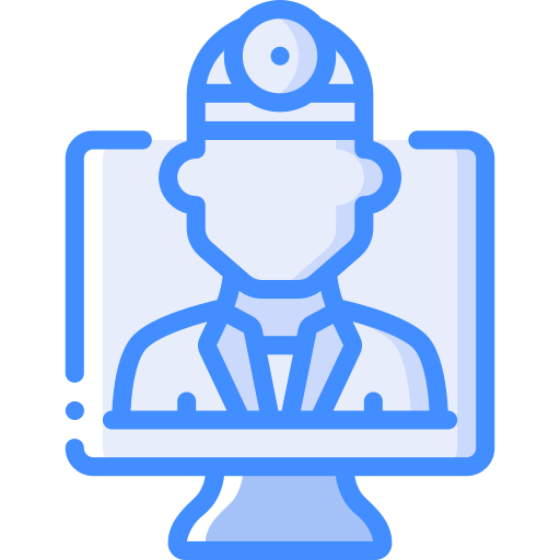 Doctor visit Basic Miscellany Blue icon