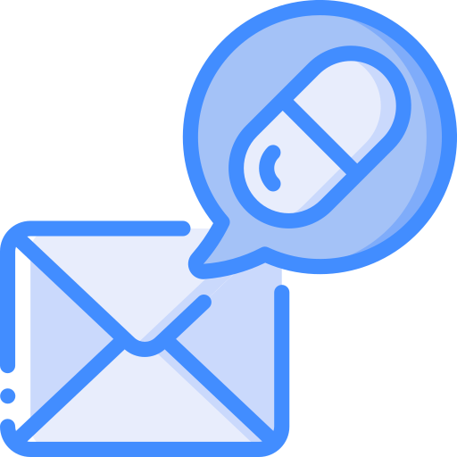 e-mail Basic Miscellany Blue icoon