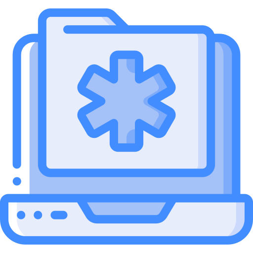 Laptop Basic Miscellany Blue icon
