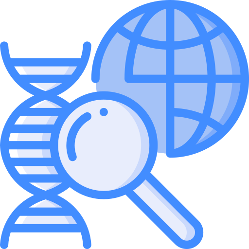 Dna strands Basic Miscellany Blue icon