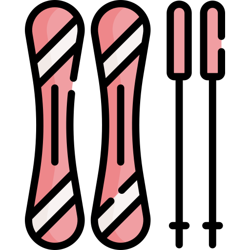 esquí Special Lineal color icono