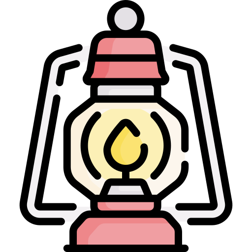 lámpara de kerosene Special Lineal color icono