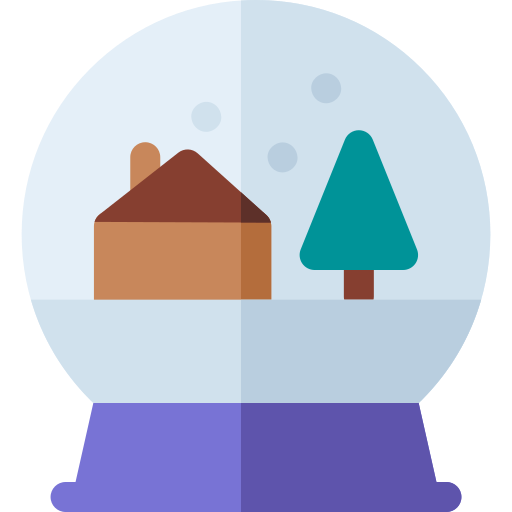 schneekugel Basic Rounded Flat icon